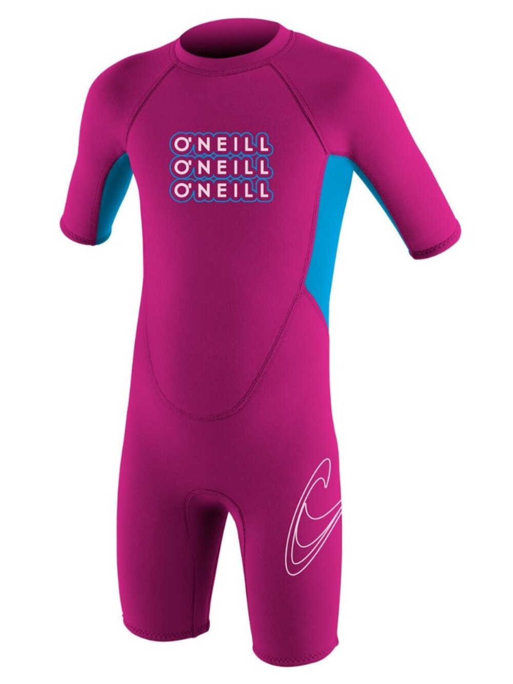 O'Neill Reactor Toddler Spring punk pink/tahiti SHORTY WETSUIT SIZE 3